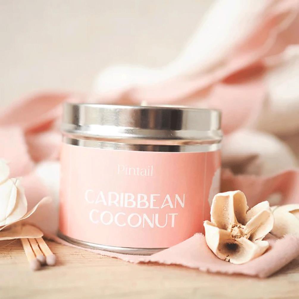 Pintail Candles Caribbean Coconut Tin Candle Extra Image 1